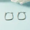 Brincos Retangulares Geométricos Estilo Coreano 2021 Tendência Estilo Celebridade da Internet Brincos Simples de Personalidade Coreanos para Mulheres Fashion Versátil