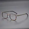 Gafas de Sol de Alta Gama para Hombre con Montura Cuadrada Estilo Linde Sml9711 Montura Retro Ultraligera sin Tornillos Venta al por Mayor Danyang