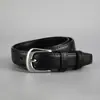 Nova Cinto Simples Masculino 2024 Fivela de Pino Feminina Cinto para Jeans Versátil Moda Jovem de Alto Padrão