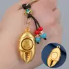Pinza de cangrejo de cobre de imitación cadena de llaves giratoria 12 signos del zodíaco manos colgante de llave de coche rico lugar escénico regalo popular