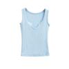Spice Girls Roupas de Exterior Pequeno Top Regata com Decote U Primavera/Verão 2025 Novo Fio Slim-Fit Emagrecedor Base Alça Fina Alça Interna