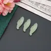 Resina Imitação Jade Furo Único Concha Pena DIY Acessórios para Joias Feitas à Mão Flor Folhas Estilo Antigo Grampo de Cabelo Material Acessórios