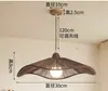 Lustre de papel artesanal estilo wabi-sabi japonês para sala de chá, cabeceira, escritório, balcão de bar, pousada inspirada em Zen, lustre de designer do Sul da Ásia