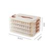 Caja de Almacenamiento para Dumplings Caja para Congelador Refrigerador Dumplings Congelados Multicapa Grado Alimenticio Caja para Wontons Dumplings Caseros Caja Crisper de Congelación Rápida