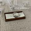 Anillo de Nariz de Cerdo S925 Plata de Ley Ouni Han para Mujer, Estilo Minimalista, Personalidad Geométrica Retro, Anillo de Dedo Índice de Celebridad de Internet de Moda