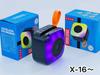Novo alto-falante bluetooth sem fio X16 transfronteiriço luz colorida portátil ao ar livre mini alto-falante de cartão pequeno volume para corrida