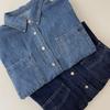 [Recomendación Principal] Estilo Coreano Casual Casual de Principios de Otoño Más Fácil de Combinar Camisa de Mezclilla para Mujer Holgada Casual Más Fácil de Combinar Top Tops