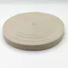 Fábrica spot single twill poliéster algodão preto e branco espinha de peixe cinto branco branqueado duplo sarja cor algodão fita personalização