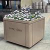 Caja de Flores de Hierro Forjado de Acero Inoxidable para Exterior Valla Valla Jardín Municipal Valla de Columpio Departamento de Ventas Caja de Flores Jardinera