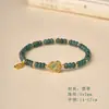 Pulsera de Jade Azul Natural para Mujer, Calabaza de Jade Hielo, Cuentas de Ábaco, Pulsera de Alta Gama al por Mayor Punto Turístico Creación Cultural