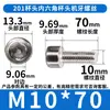 Hm201 Colección de Tornillos Hexagonales de Cabeza de Taza de Acero Inoxidable Tornillos de Cabeza Cilíndrica Pernos Sujetadores Venta al por Mayor M4/M6M8