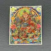 Thangka de tela pintado à mão com ouro, retrato de lótus Zakilam meio pintado à mão, thangka de transporte do Tibete, atacado