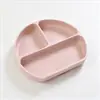 Plato para bebé, charola para comida de bebé, plato dividido de silicona tipo ventosa para autoalimentación, vajilla infantil, plato anticaídas