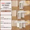 Mesa de comedor plegable para casas pequeñas, ahorra espacio, mesa de comedor ultradelgada con taburetes y sillas escamoteables, mesa de comedor rectangular móvil