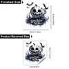 Yanxi YX-JD0193 Adesivo de Caveira e Morcego de Halloween Transfronteiriço para Vidro de Janela, Adesivo Eletrostático de PVC Visível dos Dois Lados