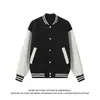 Base blanca - Chaqueta de béisbol estilo americano, nueva colección de otoño para hombre, prenda exterior versátil - 9112 - Especial 68
