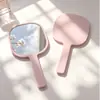 Espejo de Mano Nuevo Estilo con Esquinas Redondeadas para Niñas, Espejo con Logo Personalizado, Espejo con Mango de Plástico, Espejo Pequeño al por Mayor, en Stock