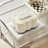 Caixa de Lenços Nuvem Creme Decoração Simples Estilo Luxo Leve Mesa de Centro Sala de Estar Mesa de Jantar Caixa de Lenços Multifuncional Caixa de Armazenamento