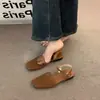 Mocasines cerrados de tejido hueco transpirable estilo francés Chuyuji para mujer, nuevos zapatos Mary Jane de verano para uso en exteriores