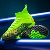 Dropshipping Amazon transfronteiriço de novos tênis de futebol masculinos, de cano alto, com travas longas e travas curtas, para tênis esportivos de treinamento para adolescentes e meninos
