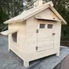 Galinheiro para Uso Doméstico, Galinheiro Grande Externo para Inverno, Construção Externa de Auto Montagem, Casa Pequena Nova para Pôr Ovos Fazenda