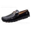 Sapatos Loafer Slip-On de Tamanho Grande para Casal Transfronteiriço Estilo Britânico Sapatos Formais de Negócios Sapatos Casuais Sapatos Slip-On Masculinos
