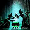 2025 Sinal Combinado de Fantasma Brilhante para Halloween Transfronteiriço Interno e Externo Decoração de Festa Temática de Terror