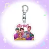 Llavero Acrílico Anime Kpop Demon Slayer Grupo Femenino Merchandising Gaza Llavero para Mochila Chico Fantasma