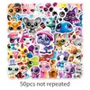 50 pegatinas de Littlest Pet Shop, Pegatinas impermeables de mascotas lindas animadas LPS de Little Pet Shop