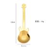 Cuchara creativa de acero inoxidable 304, cuchara de guitarra de alto valor de color, cuchara de café chapada en oro de titanio, cuchara para mezclar, vajilla al por mayor