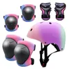 Capacete protetor gradiente masculino e feminino equipamento de proteção skate patins carro de equilíbrio traje de proteção para a cabeça bicicleta de torção infantil fabricantes atacado