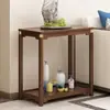 Soporte de exhibición de piedra, soporte para pecera, base, mesa auxiliar, mesa de rincón, soporte para plantas, sala de estar de madera maciza de pie