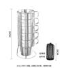 Outdoor Camping Water Cup 304 Aço Inoxidável Dupla Camada Anti-escaldamento Camping Cup Set Alta Temperatura Coffee Cup Beer Cup