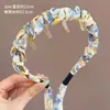 Diadema de Cinta Floral para Mujer 2026 Nuevo Estilo Diadema Alta para Uso Diario, Lazo para el Cabello, Pinza Trenzada Integrada para el Cabello, Accesorio para el Cabello