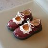 2025 Primavera y Otoño Nuevos Zapatos de Cuero para Niñas Estilo Coreano Lazo Zapatos de Princesa para Niña Zapatos de Suela Blanda Zapatos de Baile