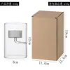 Portavelas de Cristal Europeo Creativo, Elegante Portavelas Transparente a Prueba de Viento, Decoración para el Hogar con Velas Cálidas y Románticas para Cena