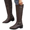 Botas de caballero transfronterizas nuevas de comercio exterior europeo y americano para mujer otoño e invierno estación independiente de comercio exterior wish Amazon botas de mujer de caña alta talla grande
