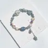 Pulsera de Cerámica Jingdezhen Nueva Pulsera de Cerámica Estilo Chino Joyería Hecha a Mano Cuerda Estilo Tíbet Puesto de Pulseras Jingdezhen