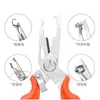 Pinzas Curvas para Pesca Luya de Acero Inoxidable Cortador Pequeño de Alambre Luya Herramienta para Abrir Pulseras Perdidas Accesorios Luya