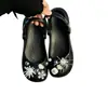 Accesorios para zapatos tipo ballet perforados DIY, accesorios de perlas y pedrería, hebillas de zapato desmontables de alta gama y decoraciones para la superficie del zapato