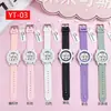 Reloj Electrónico Redondo de Color Macarrón Más Vendido Transfronterizo, Estilo Juvenil Resistente al Agua Luminoso Multifuncional para Estudiantes