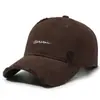 Moda Nova Primavera e Outono Estilo Americano Bordado Desgastado Top Macio Boné de Beisebol Unissex Versátil Lavado Boné de Proteção Solar