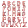 Empaque individual especial de 32 pulgadas número 0-9 película de aluminio letra A-Z globo de película de aluminio globo de letra de cumpleaños venta al por mayor
