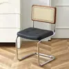 Silla de ratán silla nórdica de madera maciza para el hogar silla de comedor de diseño silla de segunda mano silla网红 cafetería hotel ocio silla ins