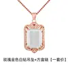 Colgante de Turmalina color zafiro chapado en oro de 18 quilates, collar con colgante de diamante cuadrado de esmeralda natural, collar de piedras preciosas de color