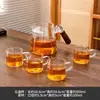 Nova Caneca Masculina de Vidro com Cabo de Madeira de Nogueira Conjunto de Chá Caneca Masculina Crescente Bule de Chá Portátil para Viagem Conjunto de Xícaras de Chá