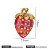 Acero Inoxidable 3D Cereza Fresa Accesorios Accesorios DIY Llavero Colgante para Bolso Accesorios Colgante