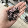 Venta Caliente Transfronteriza Colgante de Amatista Ágata Collar de Corazón de Melocotón Piedra Natural Colgante con Forma de Corazón de 20 mm Accesorios para Llavero
