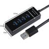Hub USB 3.0 Faixa de Luz Divisor Um-Para-Quatro Hub Computador Divisor USB Hub de 4 Portas Estação de Acoplamento Carregamento Rápido