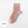 Calcetines de algodón para mujer, de primavera y verano, finos, de malla, antibacterianos, desodorantes y transpirables.
